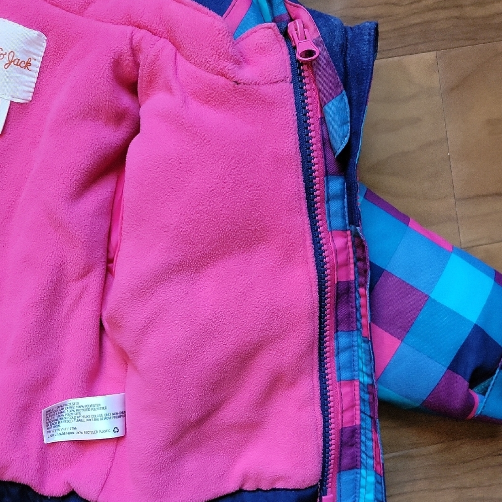 Cat & Jack Plaid Multi-layer Jacket - Picture 9 of 9